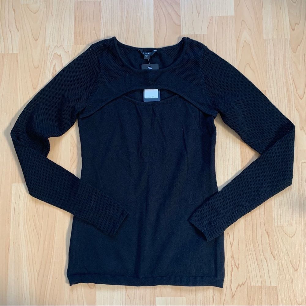 New Black Guess Sweater Size XS